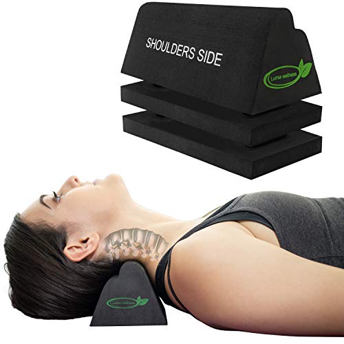Cervical Orthotic Traction Block, Firm, Spinal & Neck Alignment, Cervical Traction Device & Neck Stretcher