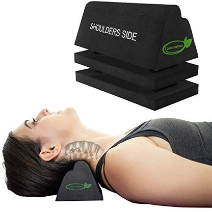 Cervical Orthotic Traction Block, Firm, Spinal & Neck Alignment, Cervical Traction Device & Neck Stretcher