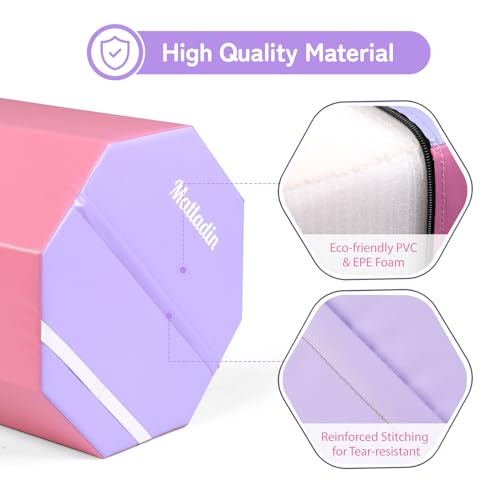 Matladin Gymnastics Octagon Tumbler Skill Shape Trainer, Exercise Gymnastic Equipment Backbend, Handsprings Tumbling Mat for Gym Exercise Cheerleading Martial Arts Home Use