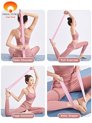 8ft 240g Super Thick Fitness Yoga Strap for Stretching, 3 Color Pure Cotton Durable Fitness Belt Bands Exercise Safe Adjustable D-Ring Buckle Gym Press Rope, Physical Therapy Tools - color: Brown