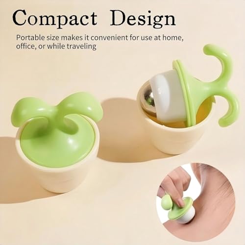 2 Pack Mini Plant Massage Roller Handheld Facial Neck Body Relax