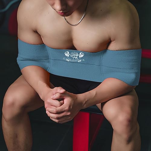 Bench Press Band Sling for Men and Women Power Weight Lifting Fitness Increase Strength Assist with Bench Press, Dips, and Push Ups - color: Blue-Level 2-Medium Tension
