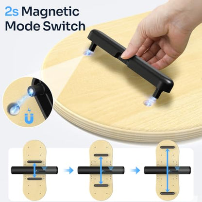Sportneer Balance Board, 7-Mode Balance Trainer with Roller & Ball - color: Blue