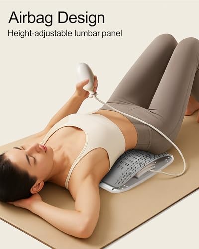 Back Stretcher for Lower Back Pain Relief - Adjustable Height Lumbar Support Board,Ergonomic Spine Board with Acupressure Points Relief for Lumbar Area Pain Back Cracker