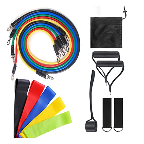 16PCS Resistance Exercise Fabric Bands, 5 Colors Non Slip Booty Workout Bands for Legs & Butt, TPE Material Stackable Resistance Band for Fitness for Men and Women