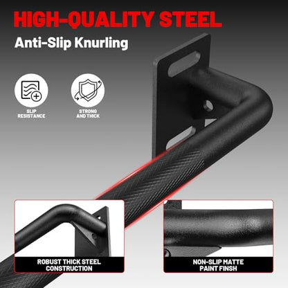 PAPABABE Wall Mounted Pull Up Bar, Chin Up Bar, Strength Training Pull-Up Bars Chin Up Bars for Home Gym - style: 36 inch