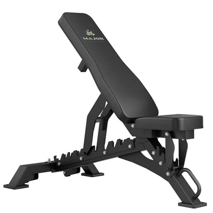 MAJOR FITNESS Weight Bench - 1300LBS Weight Capacity and 36 Adjustable Positions Strength Training Bench for Garage and Home Gym Workouts