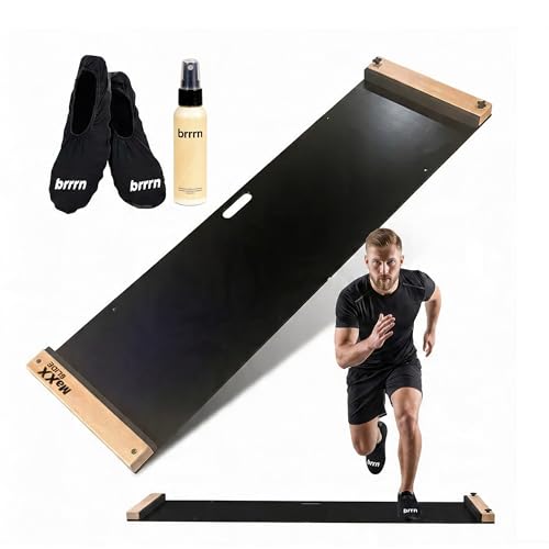 Adjustable Slide Board (5ft or 6ft) – Premium Lateral Training Board for Hockey, Speed, Agility & Home Fitness | Includes Booties & Glide Spray