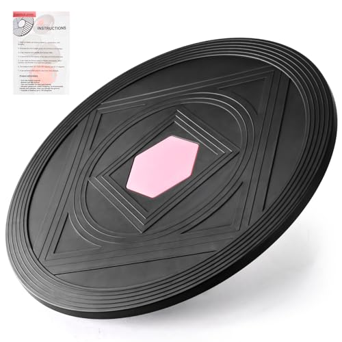 Wobble Balance Board Portable Balance Board with Handle for Balance Training and Core Trainer Balance Stability Trainer Healthy Material Non-Skid Bump Surface & Physical Therapy