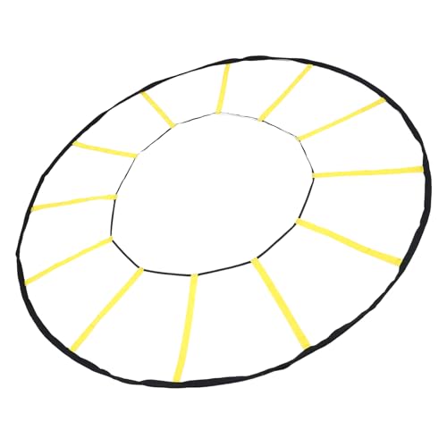 Goshyda Agility Enhancing Circular Training Ladder with 12 Rungs for Soccer Basketball, Durable Nylon Material, Indoor & Outdoor Use