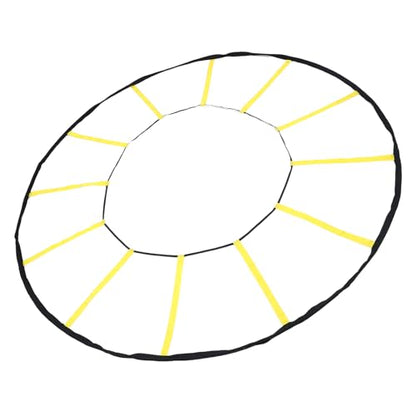 Goshyda Agility Enhancing Circular Training Ladder with 12 Rungs for Soccer Basketball, Durable Nylon Material, Indoor & Outdoor Use