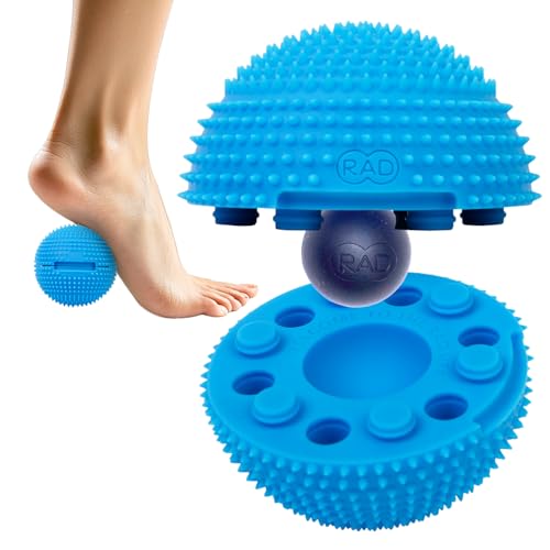 RAD The Original Neuro Ball – Foot Roller & Textured Massage Ball for Myofascial Release, Plantar Fasciitis, Hands & Face – Spiky Therapy Tool for Muscle Relief - style: Neuro Ball