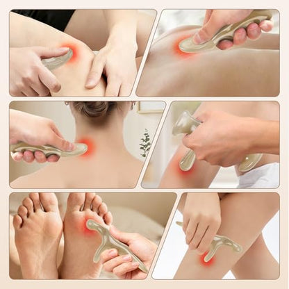 Manual Trigger Point Massage Tool Thumb Saver Deep Tissue Massage 3Pcs Set for Whole Body, Knot and Stress Relief Muscle Relaxation - color: 3pcs
