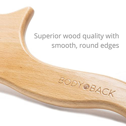 Body Back Wooden Gua Sha Massage Tool - Wood Therapy Lymphatic Drainage Tool - Gua Sha Cellulite Massager for Body Sculpting and Shaping - size: Gua Sha