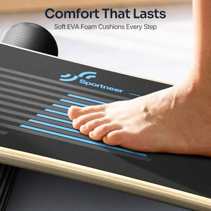 Sportneer Balance Board, 7-Mode Balance Trainer with Roller & Ball - color: Blue