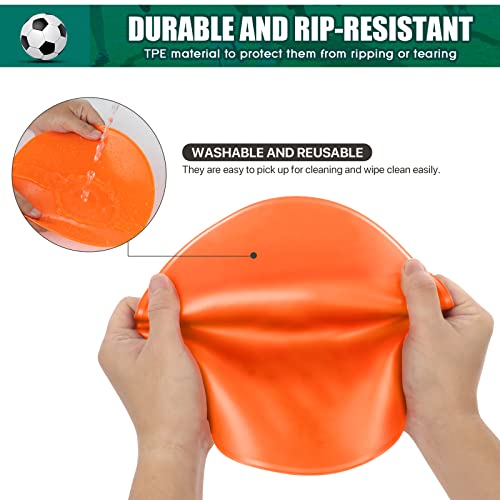 Spot Markers 4inch 9inch Rubber Agility Dots Flat Cones Non Slip Sports Dots Floor Spots Agility Markers for Kids Soccer Football Basketball Speed Agility Training