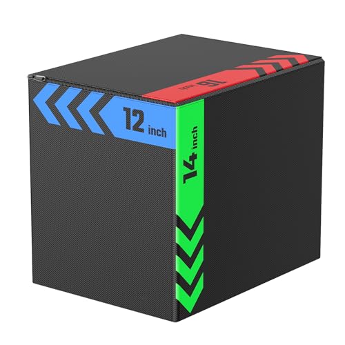 papababe 3-in-1 Jump Box, Anti-Slip, High-Density Foam - style: 12 x 14 x 16 inch (15 lb)