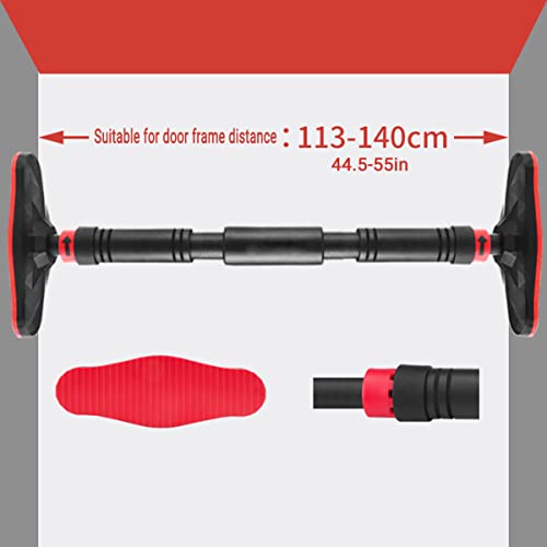 Pull Up Bar no Drilling,Doorway Chin Up Bar for Home Gym Adjustable to Width with a Width of 27-36 Inches with Large Anti-Slip Mat and Safety Lock, Max Support for 330 lbs OT160 - size: 115-145cm
