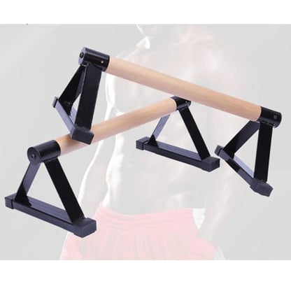 Premium Wooden Push Up Bars Set for Strength Training and Body Fitness