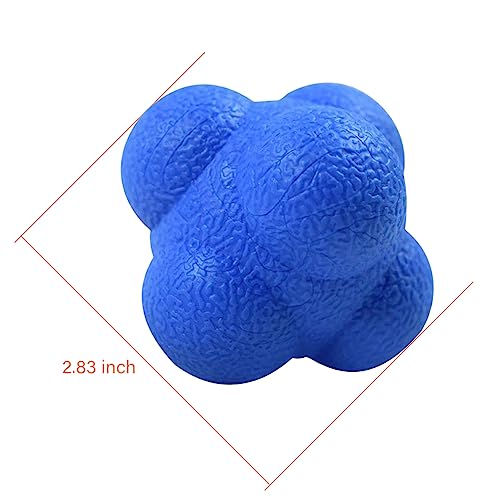 AIRLAXER Reaction Ball,Reflex Ball for Hand Eye Coordination Training,2.83 inch,Pack of 3-Orange,Blue,Grey.