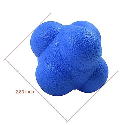 AIRLAXER Reaction Ball,Reflex Ball for Hand Eye Coordination Training,2.83 inch,Pack of 3-Orange,Blue,Grey.