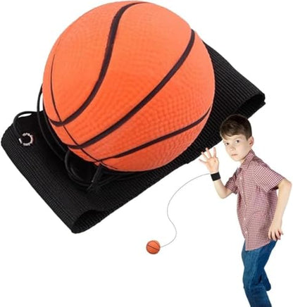Reaction Training Ball with Adjustable Wrist Strap, Basketball Reflex Trainer, High-Elasticity Rubber, Agility Exercise Equipment