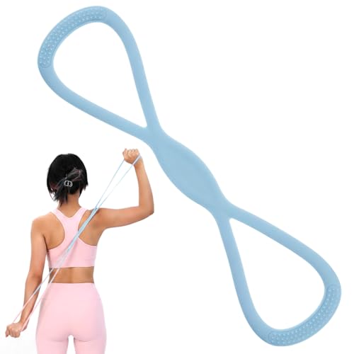 Arm Resistance Bands 8 Shaped Resistance Bands with Handles for Shoulder Back Arm Workout for Yoga Fitness Equipment