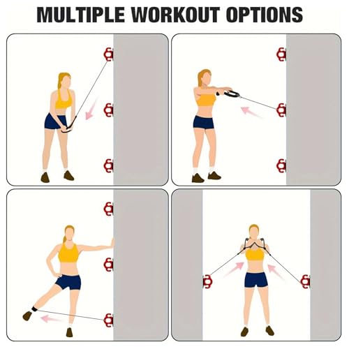 Heavy Duty Resistance Band Wall Anchor, 3PCS Battle Rope Hook for Yoga Hammock & Strength Training