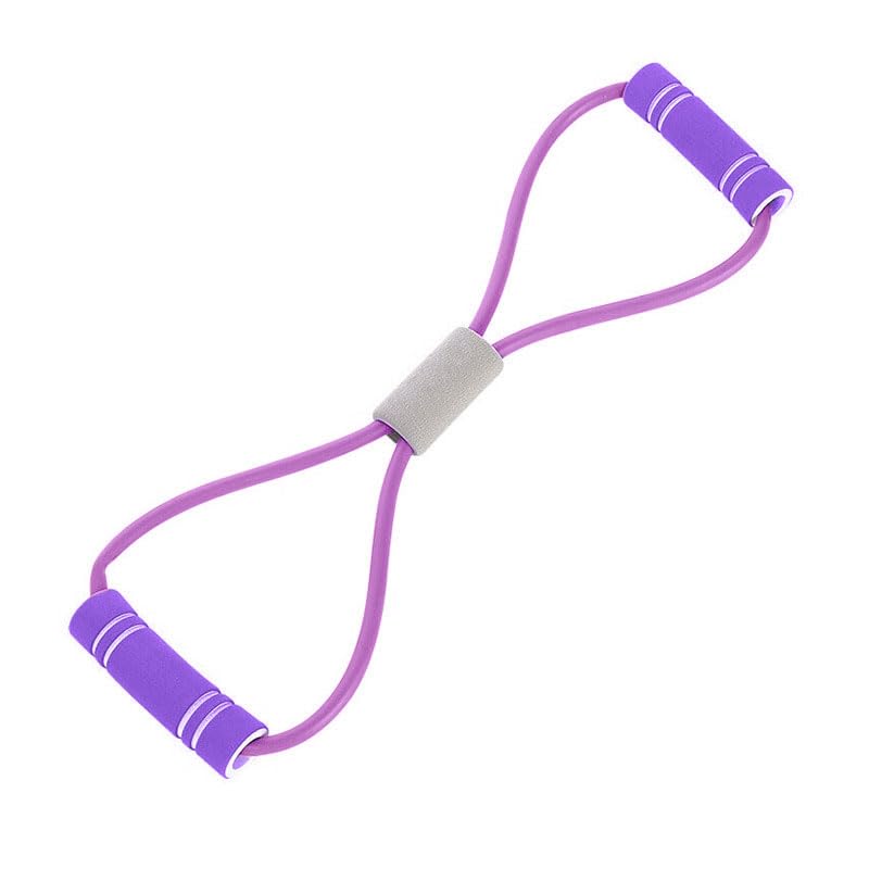 8-Shaped Tension Belt with Handles, Chest Expansion Belt, Elastic Yoga Resistance Band for Arm & Leg Stretching, Workout, Yoga, Pilates, Suitable for Beginner