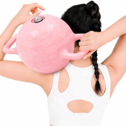 Water-Filled Adjustable Kettlebell, 2-12 lb, Dual Handle Weight for Women