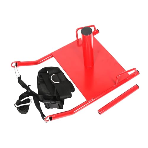 ECOTRIC Power Speed Sled & Harness Weighted Drag Sport Running Football Train Fit for 1-2 Inch Plates