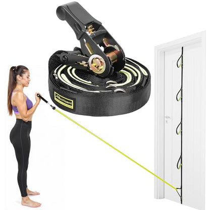 Manificent Door Anchor for Resistance Bands, Heavy Duty Padded Door Anchor System Door Hook, Must-Have Workout Exercise Bands Attachment Compatible for Loop Bands, Resistance Tube