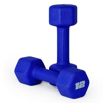 CAP Barbell Neoprene Dumbbell Weights Pairs & Sets | Color Series - style: 12 lb Pair