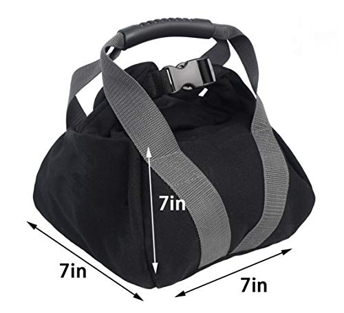 Weightlifting Training Sandbag Kettlebell Sandbag, Adjustable Canvas Soft Sand Bag with Handles, Weightlifting Dumbbell for Home Training,Fitness,Yoga Workout