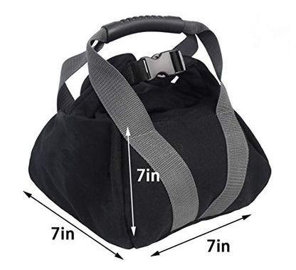 Weightlifting Training Sandbag Kettlebell Sandbag, Adjustable Canvas Soft Sand Bag with Handles, Weightlifting Dumbbell for Home Training,Fitness,Yoga Workout