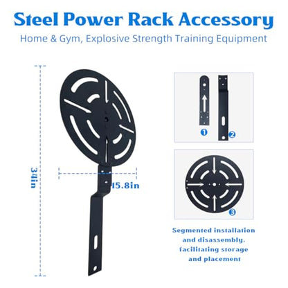 Wall Ball Target – Adjustable Rack Mountable Medicine Ball Target for Power Rack Attachments， Detachable Heavy-Duty Steel Power Rack Accessory for Home & Gym, Explosive Strength Training Equipment