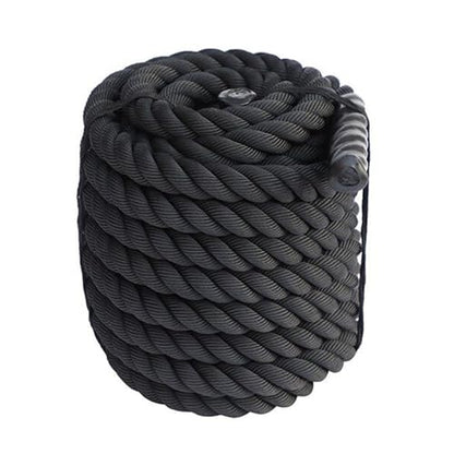 Battle Rope 9.18/9.8ft Length Heavy Battle Exercise Training Rope Workout Rope Fitness Rope for Strength Training Homes Gym 25mmx2.8m Black