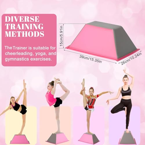 7pcs Stunt Cheer Flyer Training Set, PU Non-slip Flyer Stand, Lightweight Cheerleading Equipment, Stretch Strap, Rotating Board, Ankle Strap, Core Strength Balance Training