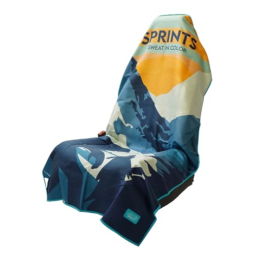 Sprints Athletic Running Towel, Full-Sized, Car Seat Cover - Moisture Wicking (Sasquatch) - color: Sasquatch