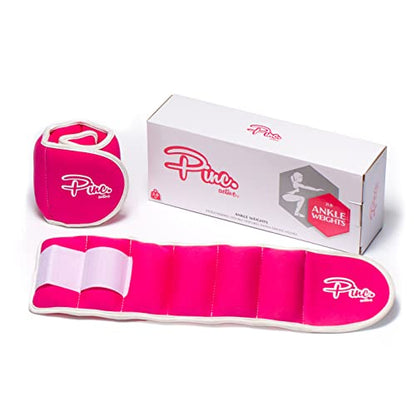 Ankle Weights Set - 0.5lb, 1lb, 2lbs, 3lbs, 4lbs, 5lbs, 8lbs and Adjustable Sets - for Women, Men and Kids - color: Pink, style: 0.5lb each (1lb pair)
