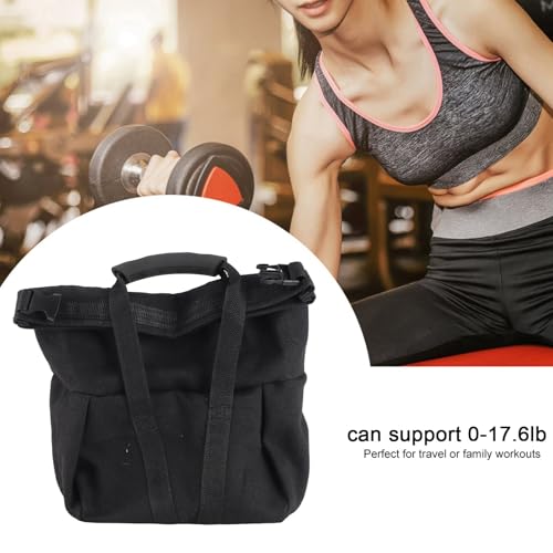 Weightlifting Training Sandbag Premium Adjustable Power Bag for Strength Training Home Gym Workout Black 22x23x17cm Oxford Cloth