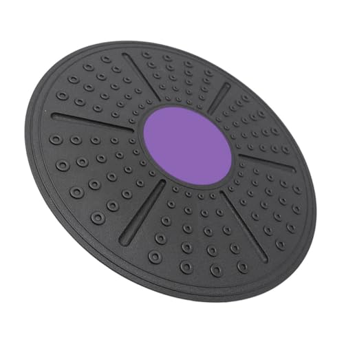 TEHAUX Balance Training Board and Yoga Balance Exercise Device, Purple Non-slip Plastic Core Fitness Equipment for Home Physical Therapy and Sensory Rehabilitation