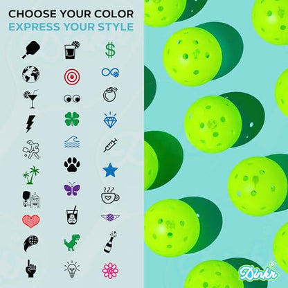 Dink Ink Pickleball Stamper – Fun Way to Mark Your Pickleballs | Great Gift for Pickleball Lovers | Easy to Use | No Mess | Long-Lasting Ink | Perfect Stocking Stuffer for The Holiday - color: Wave Maker