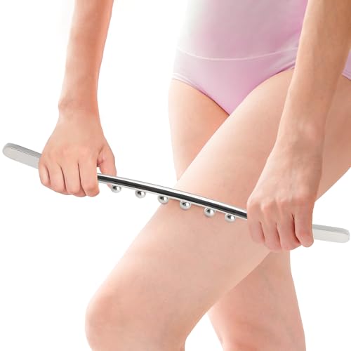 Stainless Steel Gua Sha Stick, Lymphatic Drainage Massager Cellulite Remover, Pressure Point Muscle Scraper Tool, Maderoterapia Kit for Body Sculpting, Fascia Massage, Myofascial Release - size: Fascia Stick