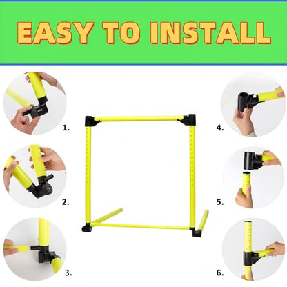 3 Pack Adjustable Height Hurdles Training Equipment, 12-26 Inch