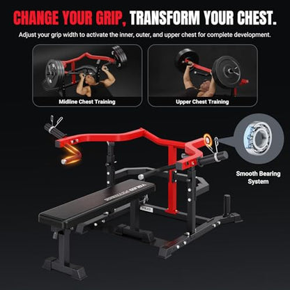 YOLEO Folding Gym Bench for Full Body Training, 300kg/660LB Abdominal Bench for Strength Training in Gym Home, with Quick Folding and Fast Adjustment