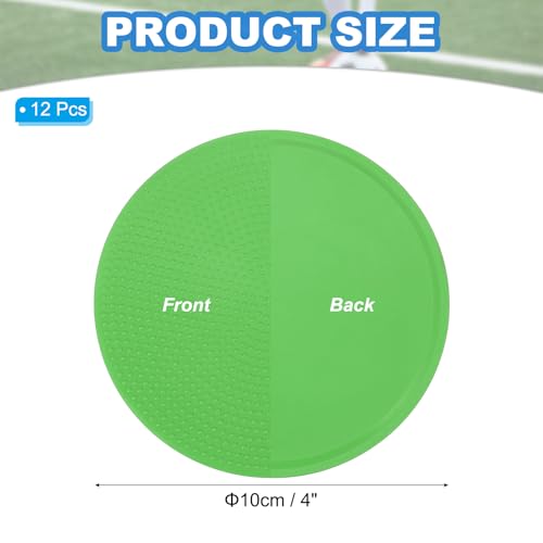 PATIKIL Spot Markers, Non-Slip Floor Dots Agility Markers Flat Field Cones Poly Dots - color: Green