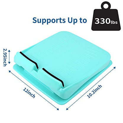 Slant Board, Calf Stretcher Ankle and Foot Incline Board for Stretching Tight Calves or Plantar Fasciitis Adjustable 4 Level (330 lb Capacity), Strength Training Equipment Leg Machines - color: Bule