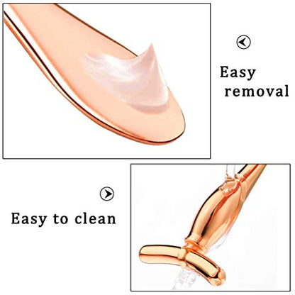 2 Pcs Metal Eye Cream Applicator Face Roller Massager Tool,Eye Massage Wand Stick Women for Facial Massager for Reducing Puffiness Wrinkle gift for women
