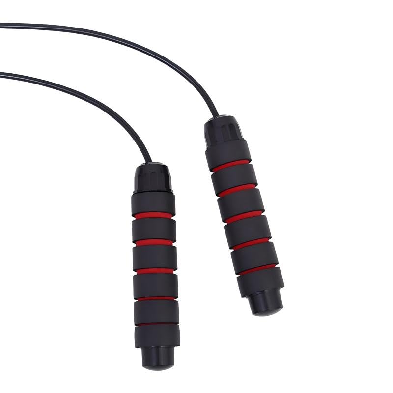 Weighted Jump Rope, Adjustable Steel Cable Fitness Jumping Rope with Smooth Rotation – 380g Heavy Rope for Home Gym, Workout, Exercise, Training – Non‑Slip Foam Handles for Women & Men
